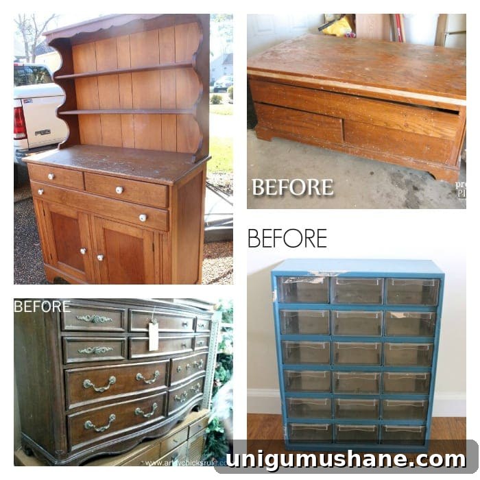 DIY Faux Planked Card Catalog Coffee Table | blesserhouse.com