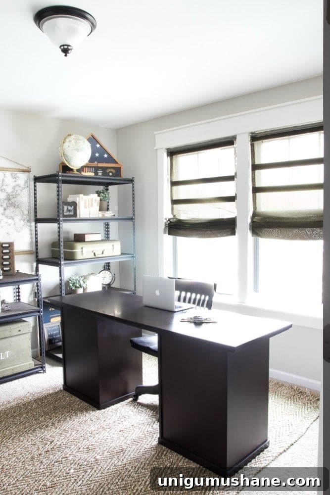 Turn Old Blinds into Burlap Roman Shades 10 DIY Burlap Roman Shades from Blinds | blesserhouse.com - A beautiful way to make pricey looking window shades for cheap!
