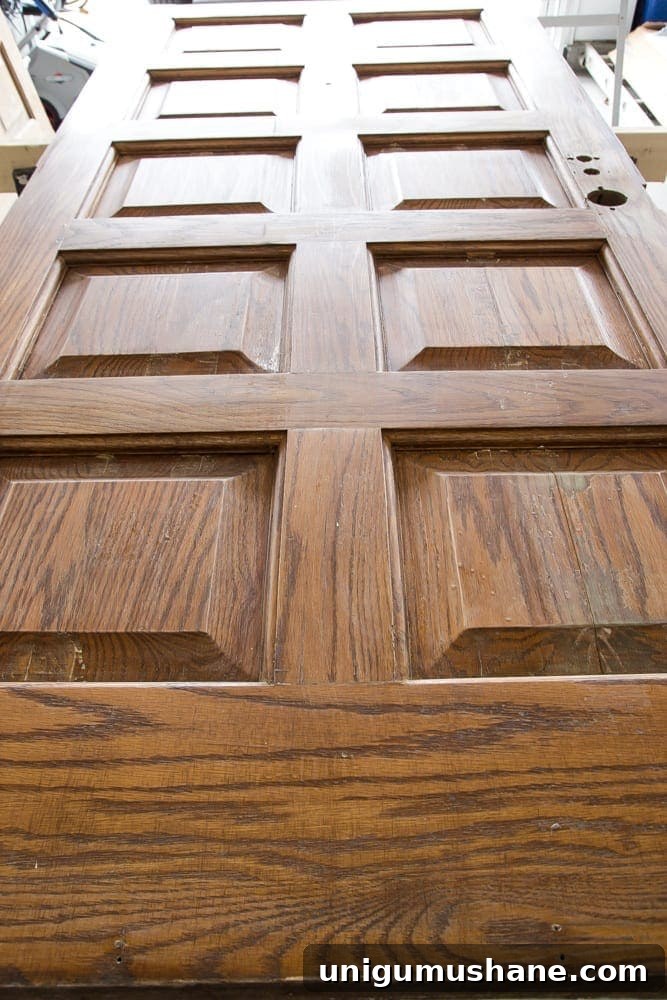 How to Distress Hollow Core Doors for a Rustic Look 2 How to Distress Hollow Core Doors to Get a Chippy Paint Finish | blesserhouse.com