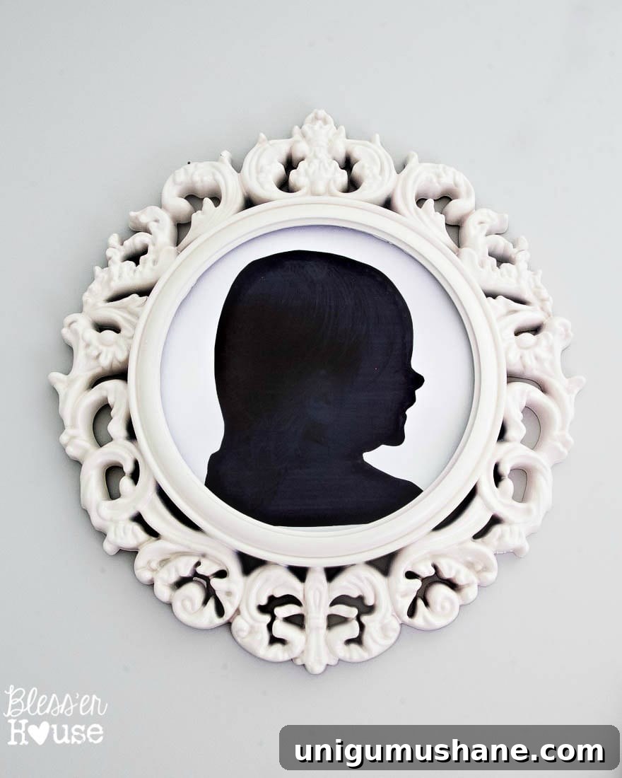 18 Affordable DIY Wall Decor Ideas to Transform Any Room 12 make silhouette art with a sharpie and a ceiling medallion for diy wall decor ideas
