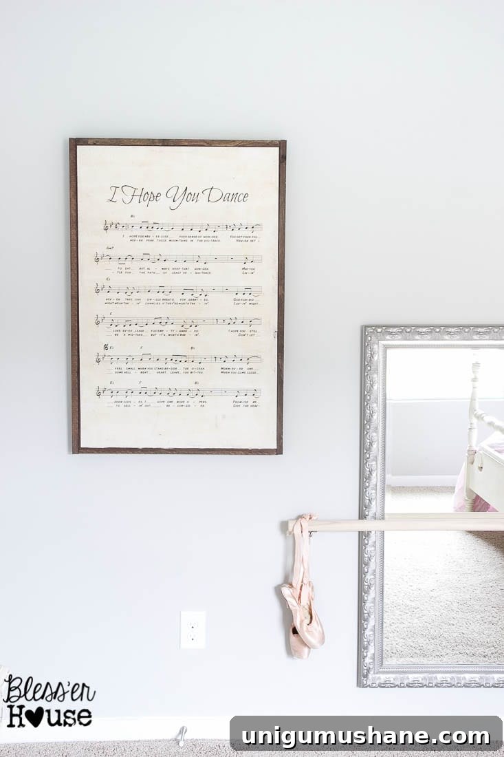 18 Affordable DIY Wall Decor Ideas to Transform Any Room 9 diy wall decor ideas - print sheet music on engineering print, glue onto plywood, and make diy large wall art