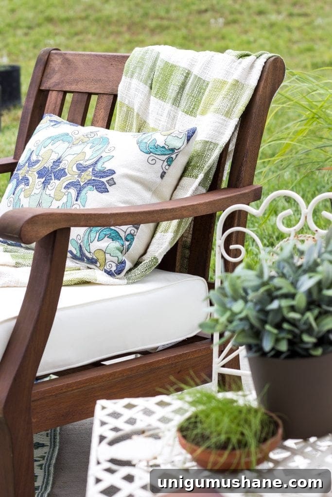 Small Patio Decorating Ideas to Maximize Space 6 How to Decorate a Small Patio | blesserhouse.com - Utilize a small patio space with chairs at each corner and a fire pit in the middle for function and entertainment. Add outdoor string lights for a cozy ambience.