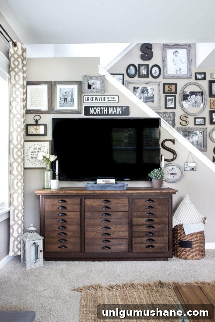 How to Decorate Around Your TV Without Sacrificing Style 5 Decorating Around a TV | blesserhouse.com
