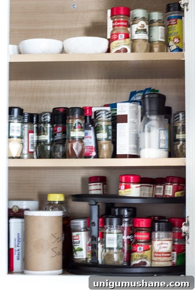 Organize Dollar Store Spices with Printable Labels 3 Dollar Store Spice Organization and Printable Labels | blesserhouse.com - How to organize a spice drawer with items from the dollar store.