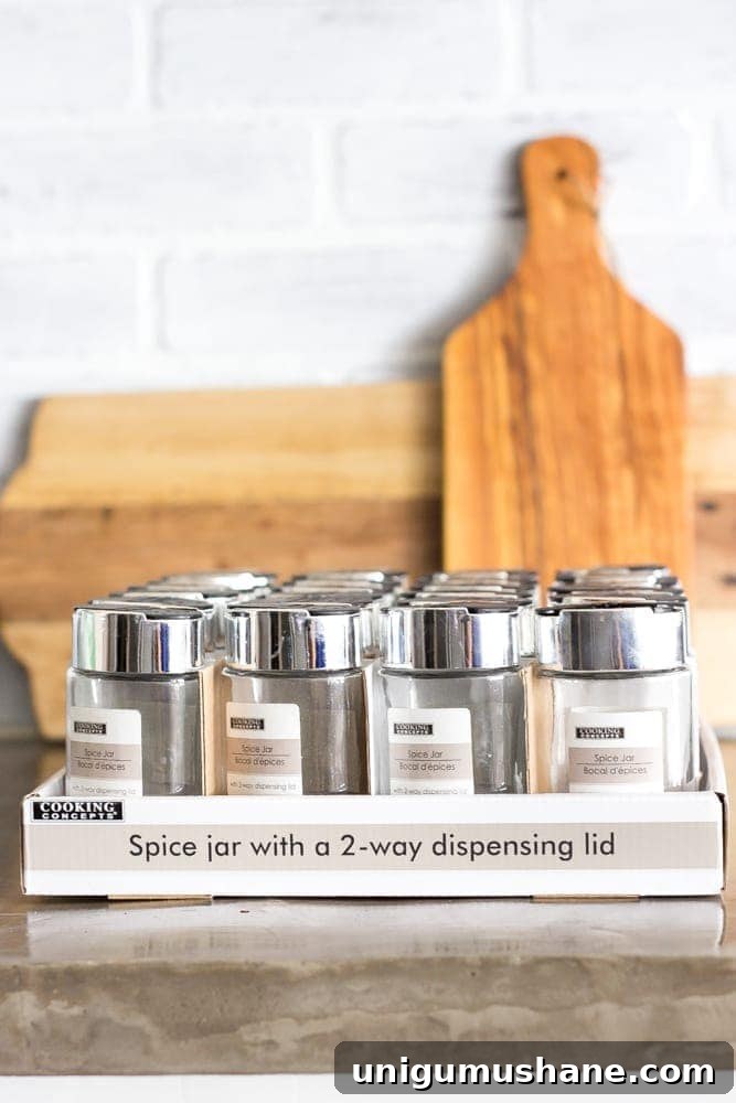 Organize Dollar Store Spices with Printable Labels 4 Dollar Store Spice Organization and Printable Labels | blesserhouse.com - How to organize a spice drawer with items from the dollar store.