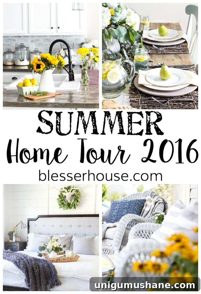 Summer Home Tour 2016: Coastal Decor and Styling Ideas 2 Summer Home Tour 2016 with Country Living Magazine | blesserhouse.com