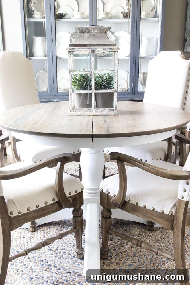 How to Refinish a Weathered Oak Dining Table 13 Weathered Oak Dining Table Makeover | blesserhouse.com - A thrifted banged up dining table gets a simple weathered oak finish for a high-end designer look. This tutorial is so easy!