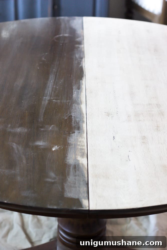 How to Refinish a Weathered Oak Dining Table 3 Weathered Oak Dining Table Makeover | blesserhouse.com - A thrifted banged up dining table gets a simple weathered oak finish for a high-end designer look. This tutorial is so easy!