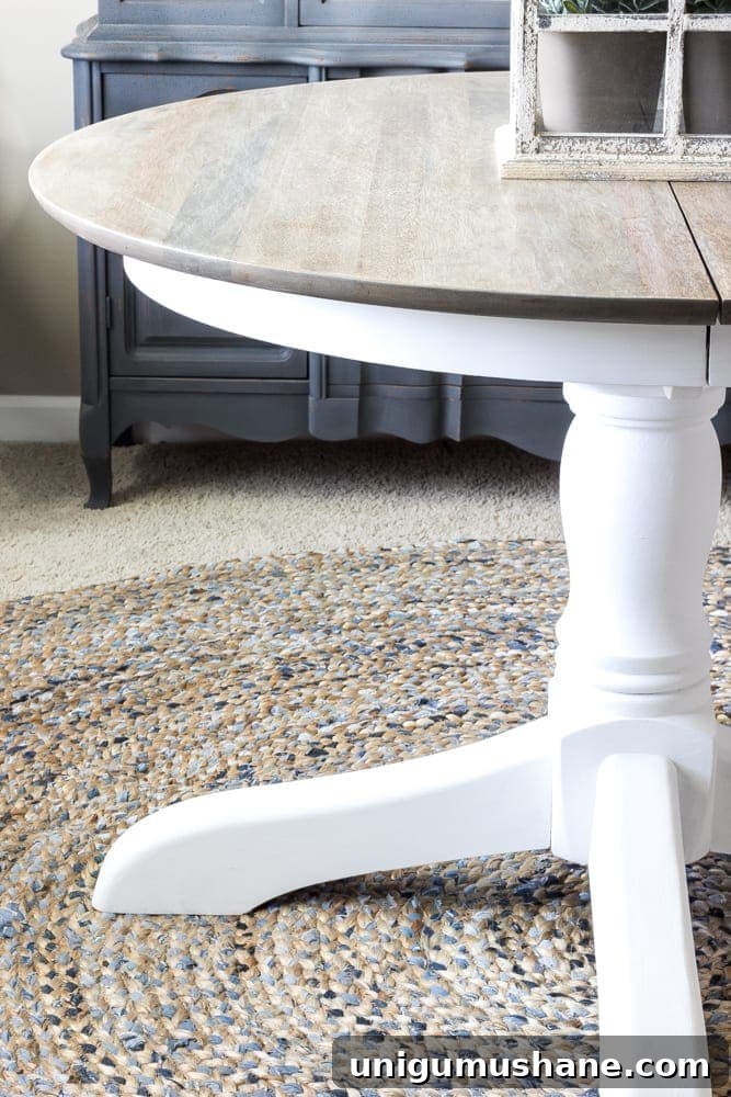 How to Refinish a Weathered Oak Dining Table 9 Weathered Oak Dining Table Makeover | blesserhouse.com - A thrifted banged up dining table gets a simple weathered oak finish for a high-end designer look. This tutorial is so easy!