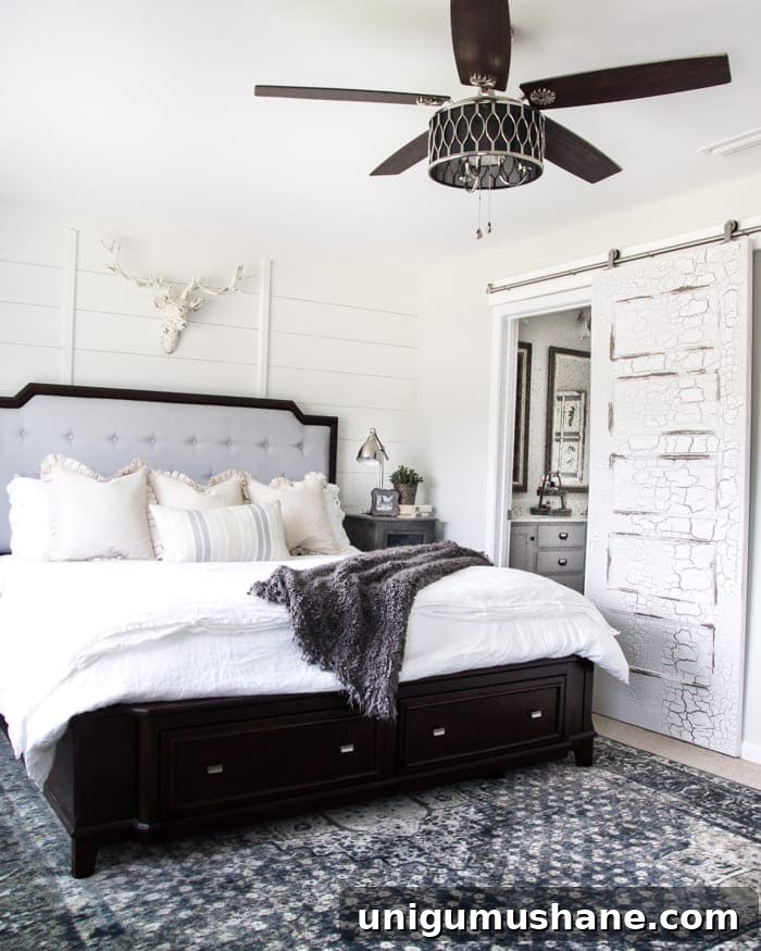 How to Install Sliding Barn Doors: Step-by-Step DIY Guide 7 How to Install Sliding Barn Doors | blesserhouse.com - A quick tutorial to show how to install sliding barn doors in 5 easy steps using a door hardware kit from @NationalHardware. #sponsored