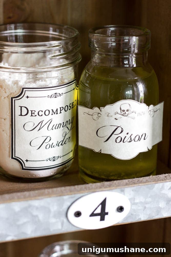 Printable Halloween Entryway Signs and Potion Labels 6 Halloween Entryway, Dictionary Art, Potion Printables + 35 Free Fall Printables | blesserhouse.com
