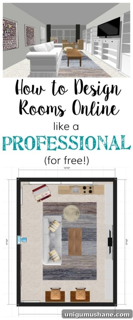 How to Plan a Room's Furniture Layout + One Room Challenge Week 1 | blesserhouse.com - How to plan a room's furniture layout and how to design mock-up rooms online like a professional for free using one simple website. 