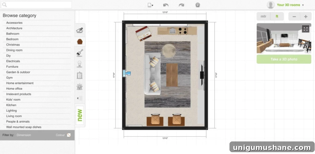 How to Plan a Room's Furniture Layout + One Room Challenge Week 1 | blesserhouse.com - How to plan a room's furniture layout and how to design mock-up rooms online like a professional for free using one simple website. 