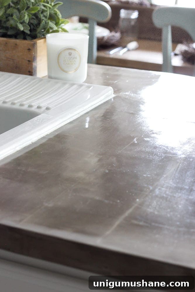 Concrete Countertops: Pros, Cons, and Common Problems 5 Scratched concrete countertop beside sink