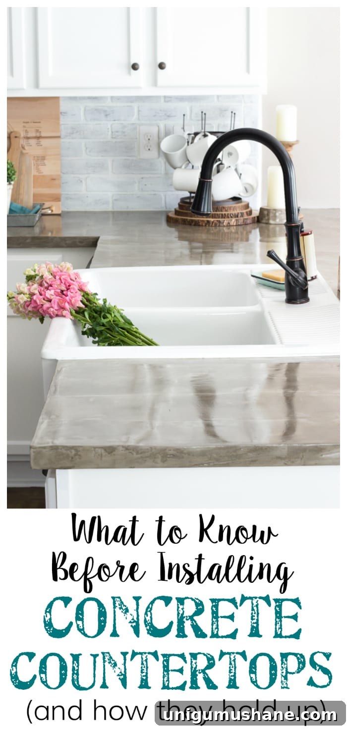 Concrete Countertops: Pros, Cons, and Common Problems 10 Pin this post for later