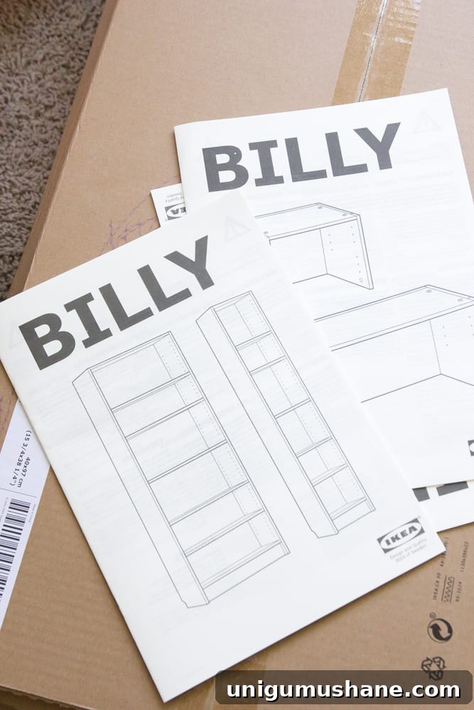 Building built-in shelving using IKEA bookcase units