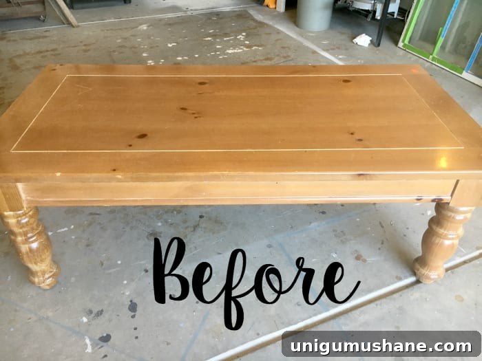 DIY Mustard Coffee Table Makeover for Playrooms 2 Mustard Playroom Coffee Table Makeover | blesserhouse.com - An old thrifted wooden coffee table gets a bright and cheerful makeover using Fusion Mineral Paint in Mustard for a fun addition to a playroom.