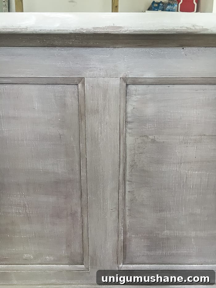 How to Paint and Refresh a Weathered Wood Bed 5 Painted Weathered Wood Bed Makeover | blesserhouse.com - A thrifted bed gets a painted weathered wood Restoration Hardware look with no messy furniture stripping and in 3 quick steps.