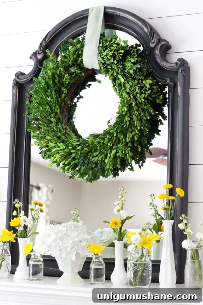 18 Ways to Add Farmhouse Charm to a Builder-Grade Home 27 Flowers and greenery