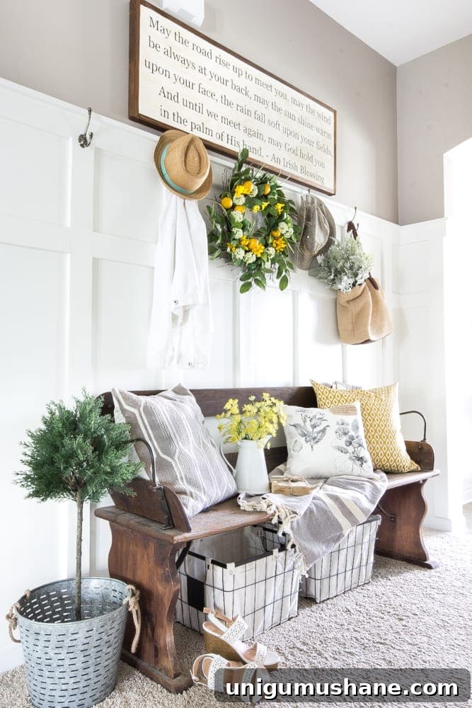 18 Ways to Add Farmhouse Charm to a Builder-Grade Home 10 Board and batten wall