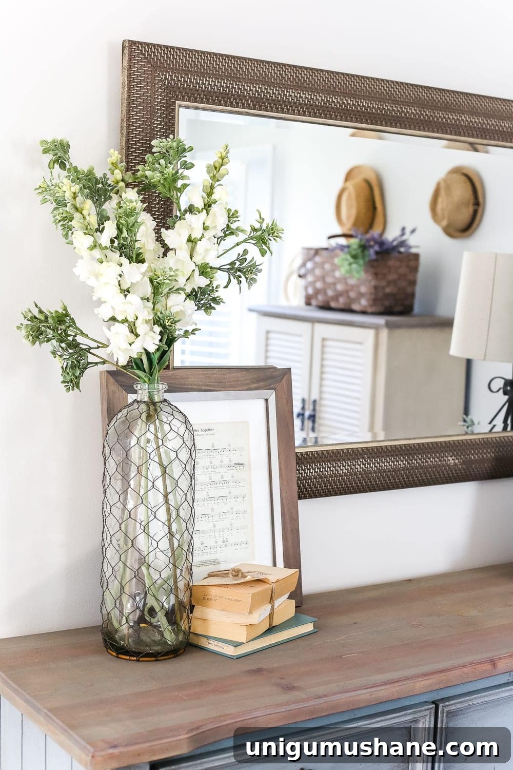 Cozy Blue Cottage Guest Bedroom Makeover: Before and After 12 Blue Cottage Style Guest Bedroom Makeover | blesserhouse.com - A dark and dated guest bedroom gets a cottage style makeover with serene shades of blue using Craigslist furniture and budget-friendly finds.