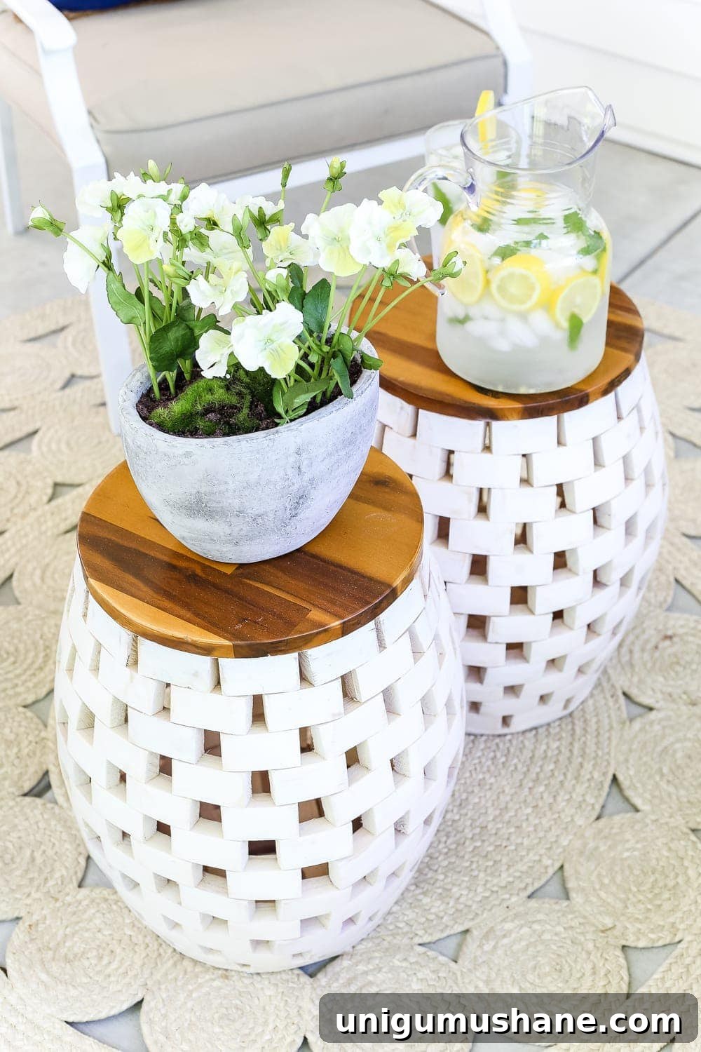 Design a Versatile Outdoor Space for Year Round Use 4 The Secret to Arranging a Versatile Outdoor Space | blesserhouse.com - 1 trick for arranging a versatile outdoor space to get the most function out of a small porch, plus decorating ideas to make it inviting with TJ Maxx. #sponsored