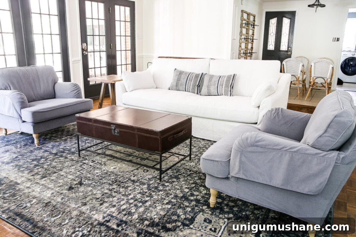 New IKEA Sofa and Chairs and How to Keep Them Clean | blesserhouse.com - A non-biased review of the new IKEA Farlov and Stocksund sofa lines- how comfortable they are, if they're worth the price, and how to keep them clean.