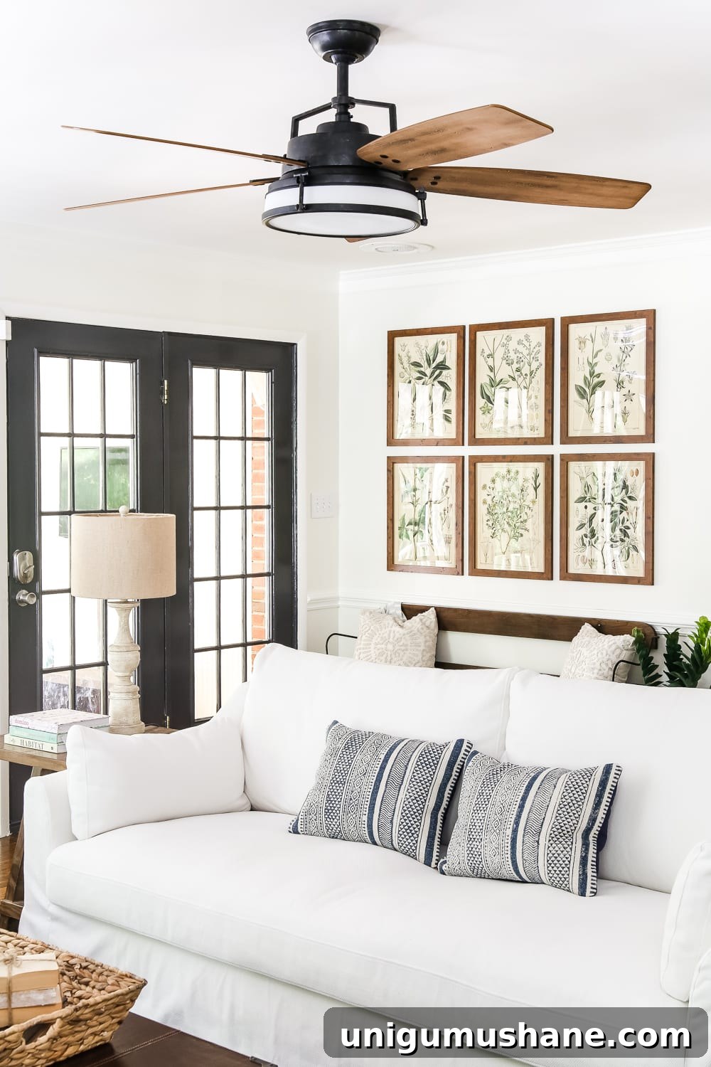 Inside a Modern French Farmhouse: Summer Interior and Decor 10 Modern French Farmhouse Summer Home Tour | blesserhouse.com - A summer home tour with modern French farmhouse style using inexpensive decorating tricks and ways to stretch your dollar to look luxe on a budget, plus 8 more tours of gorgeous homes styled for summer!