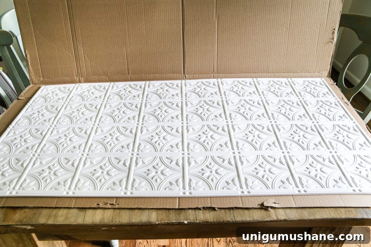 How to Install a Pressed Tin Kitchen Backsplash 5 DIY Pressed Tin Kitchen Backsplash | blesserhouse.com - How to makeover a kitchen backsplash with a pressed tin farmhouse style inexpensively and in 6 hours, no power tools required.