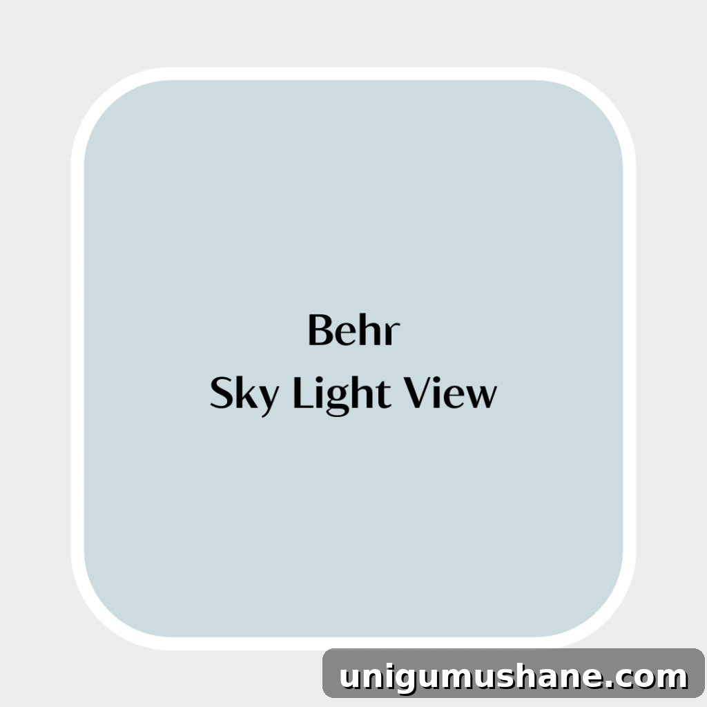 Haint Blue Porch Ceiling Paint Shades 9 behr sky light view