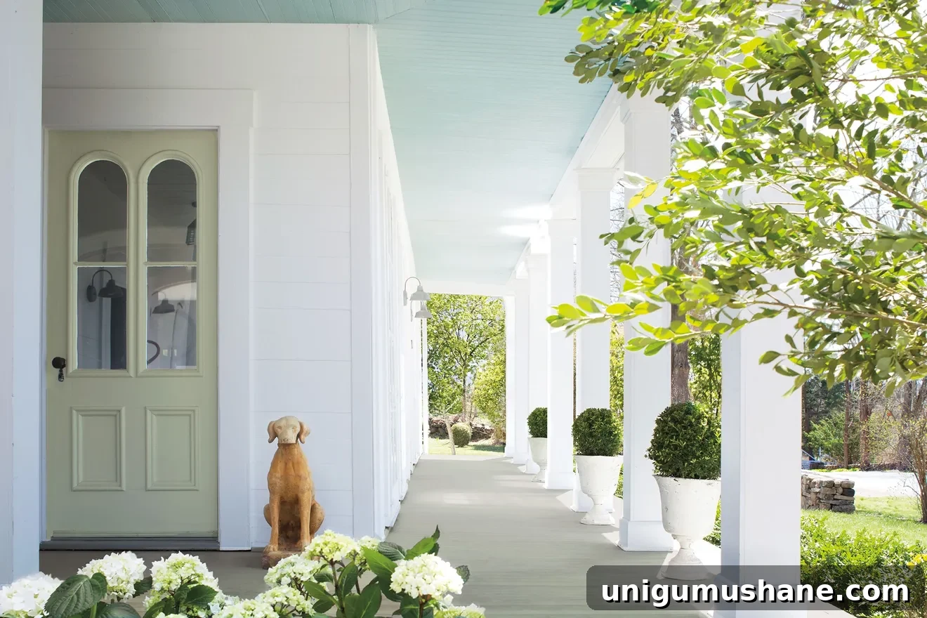 Haint Blue Porch Ceiling Paint Shades 5 blue porch ceiling in Benjamin Moore Harbor Haze