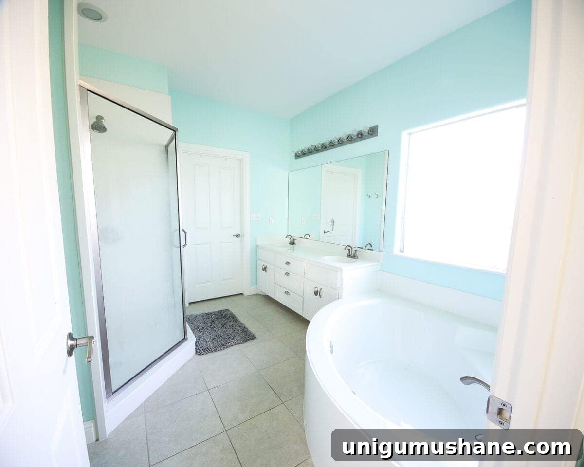 Lowe's Spring Makeover Bathroom Reveal | blesserhouse.com - A team of 6 DIYers take on a bathroom makeover in 48 hours to transform a plain, builder grade space to give it character and modern farmhouse charm.