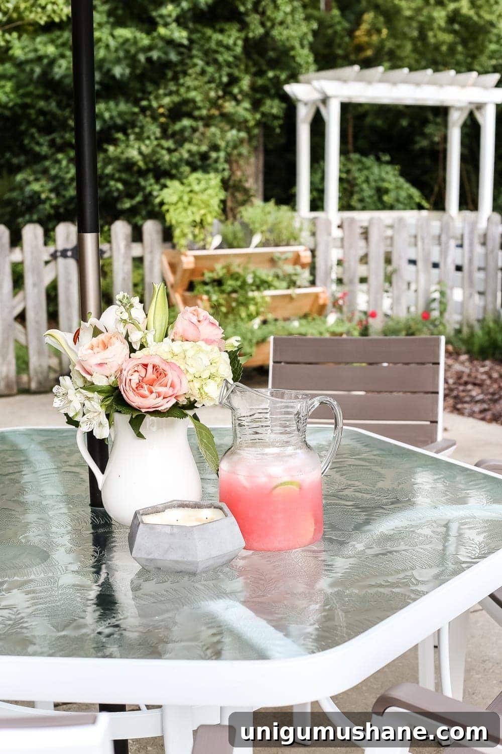Deep Clean a Glass Patio Dining Table Without Streaks 11 How to Revive a Glass Patio Table | blesserhouse.com - A tutorial explaining how to clean, paint, and revive a glass patio table to make it look brand new in a few quick steps.