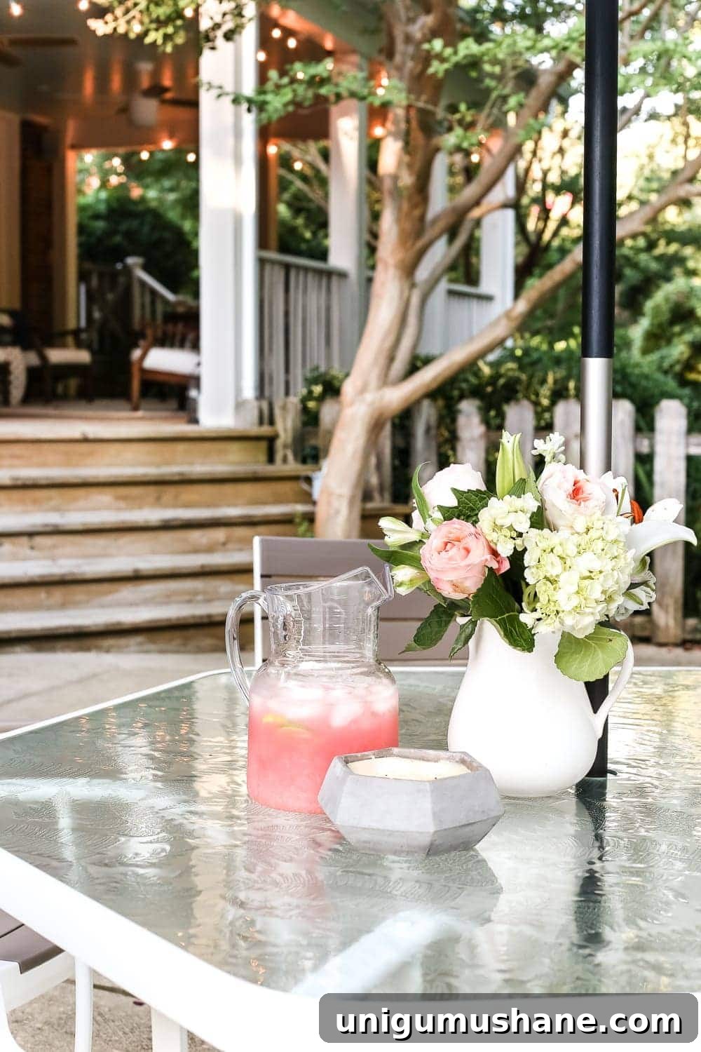 Deep Clean a Glass Patio Dining Table Without Streaks 9 How to Revive a Glass Patio Table | blesserhouse.com - A tutorial explaining how to clean, paint, and revive a glass patio table to make it look brand new in a few quick steps.