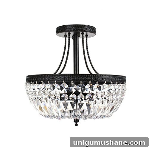 DIY Antique Gold Frosted Crystal Light Fixture Makeover 4 Semi-DIY Antique Gold Frosted Crystal Light Fixture | blesserhouse.com - A quick and simple tutorial for how to makeover a light fixture for an antique gold frosted crystal effect with a high-end designer look at half the price.