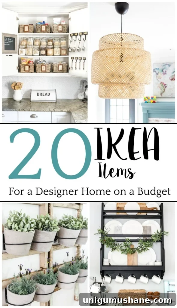 Affordable IKEA Decor Ideas for a Stylish Home 29 The top 20 IKEA decor items that look high-end for a low price to decorate a home that is timeless and with a modern farmhouse style. #ikeadecor #budgetdecor #budgetdecorating #cheapdecor #ikea #modernfarmhouse #classicdecor #traditionaldecor