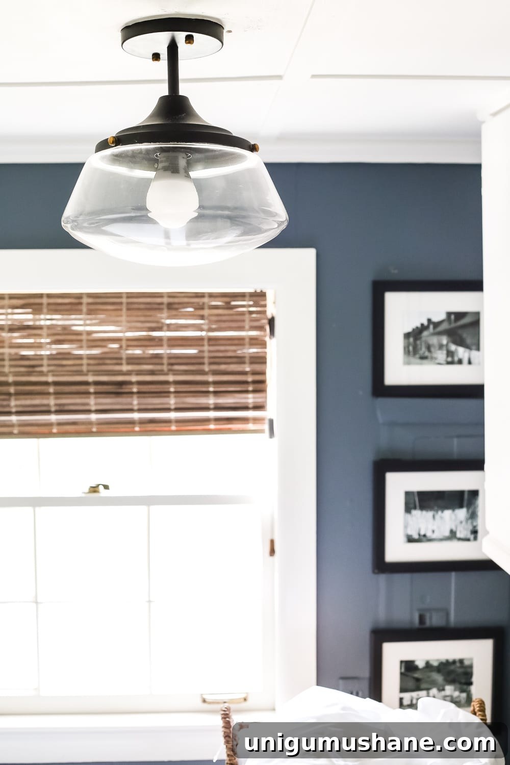 High-Contrast Laundry Room Makeover Before and After 6 High Contrast Laundry Room Makeover | blesserhouse.com - A dingy and dated laundry room gets a high contrast navy and white makeover packed with organizational strategies and budget-conscious DIY projects.