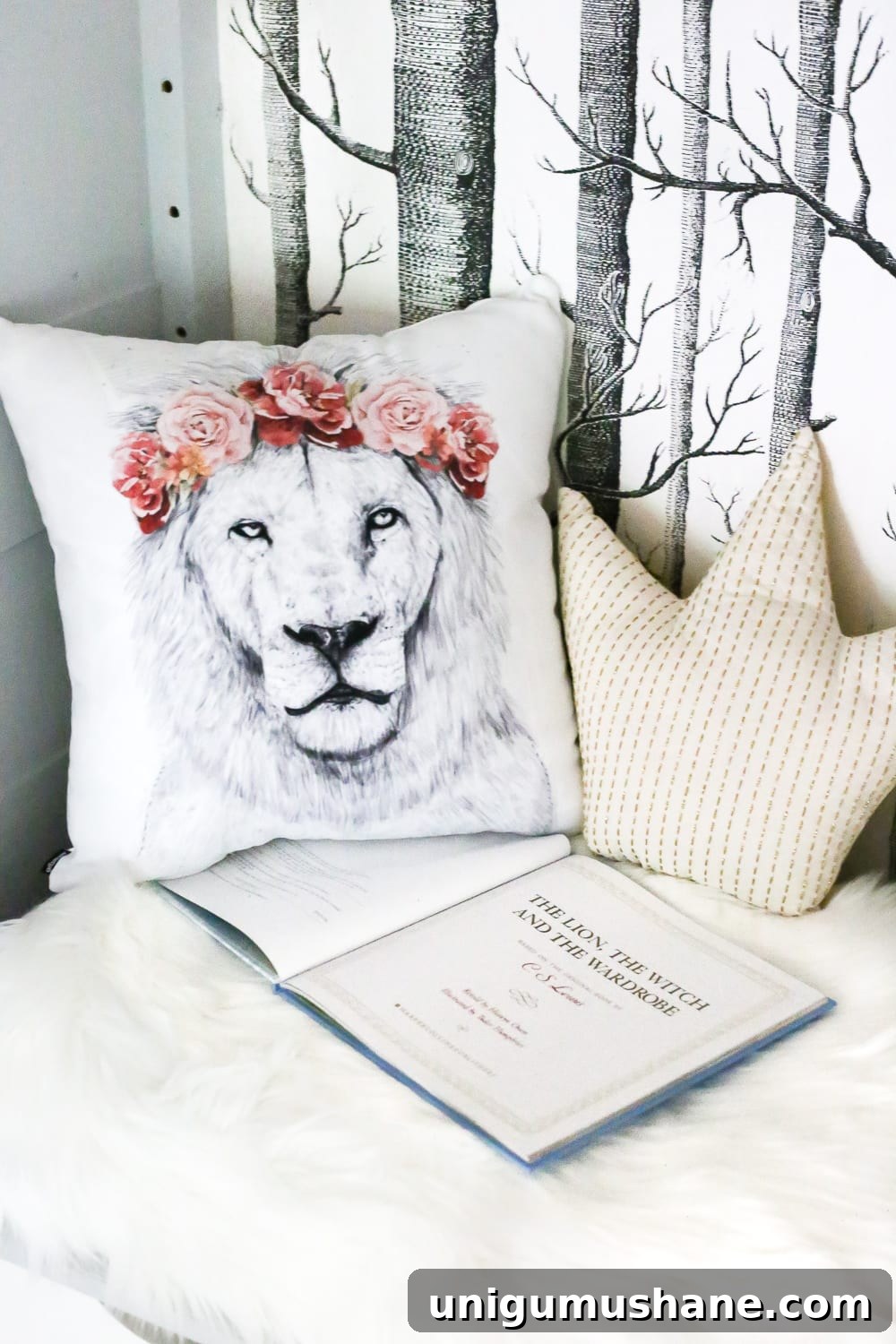 How to Build a Narnia-Inspired Wardrobe Reading Nook 14 DIY Narnia Wardrobe Reading Nook | blesserhouse.com - A plain, thrifted armoire gets a sweet, fairytale-like makeover as a reading nook based on the story of The Lion, the Witch, and the Wardrobe.