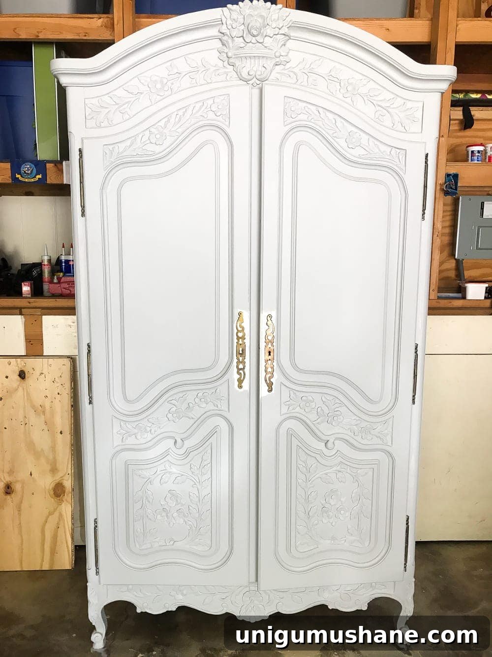 How to Build a Narnia-Inspired Wardrobe Reading Nook 5 DIY Narnia Wardrobe Reading Nook | blesserhouse.com - A plain, thrifted armoire gets a sweet, fairytale-like makeover as a reading nook based on the story of The Lion, the Witch, and the Wardrobe.
