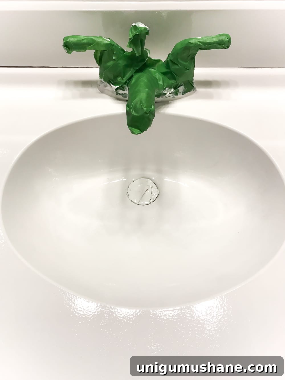 How to Paint a Bathroom Sink Countertop 16 painted sink countertop using epoxy paint