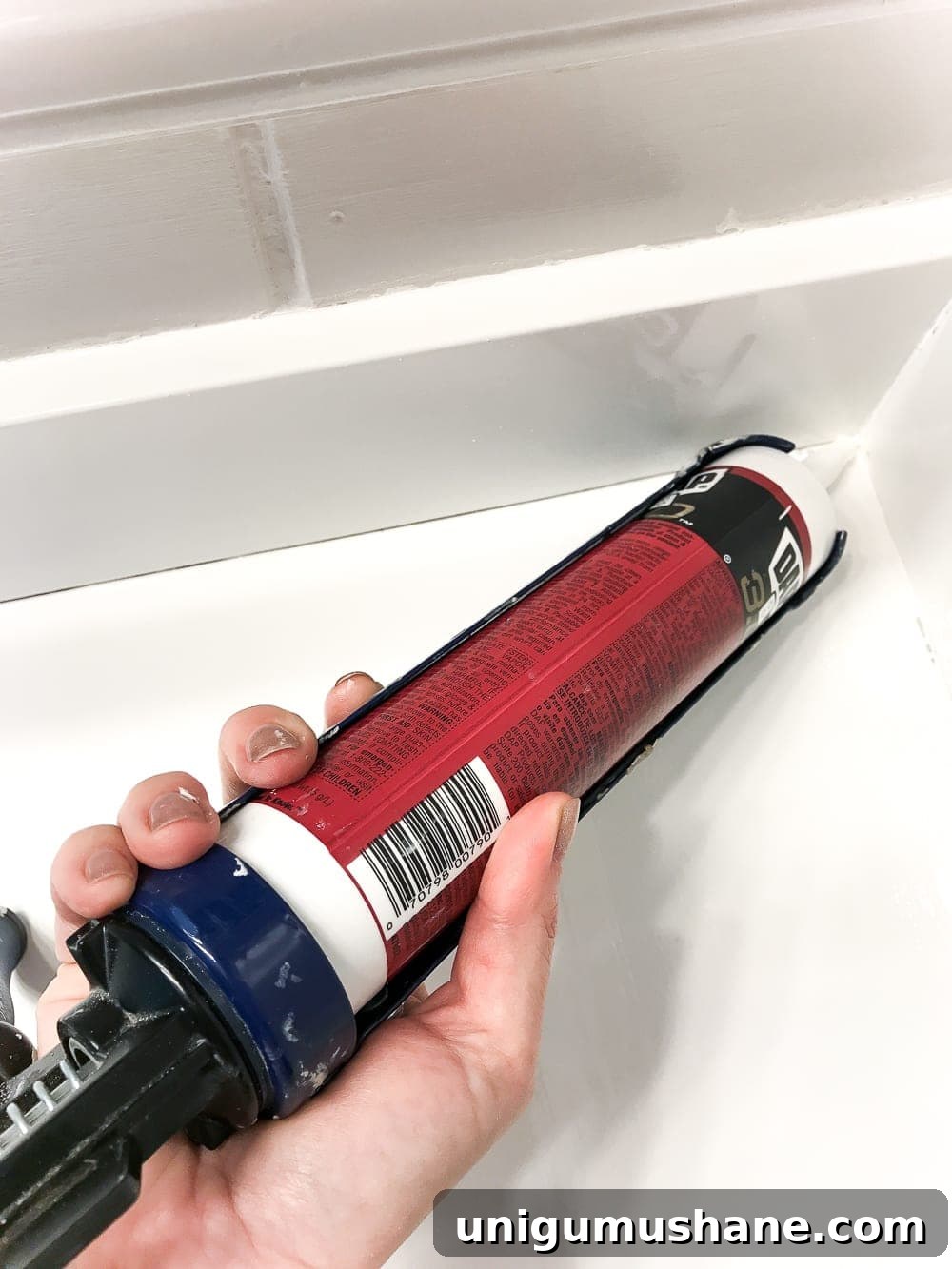 How to Paint a Bathroom Sink Countertop 18 use silicone caulk to seal any cracks or edges