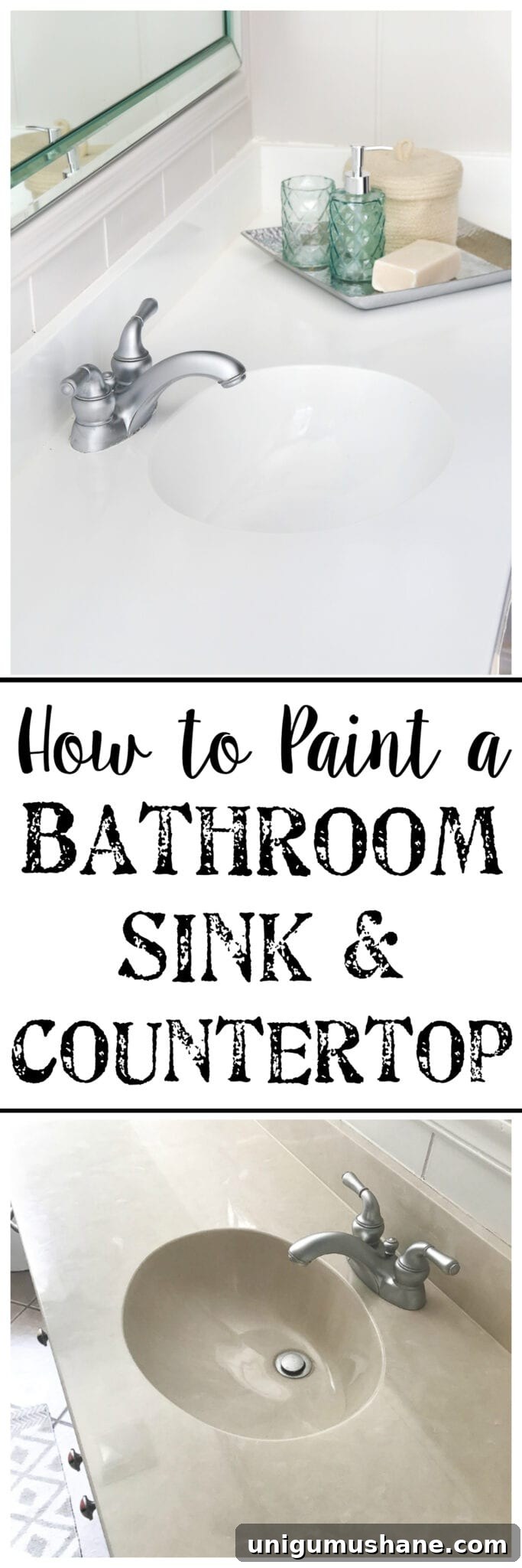 How to Paint a Bathroom Sink Countertop 26 how to paint a bathroom sink countertop with before and after
