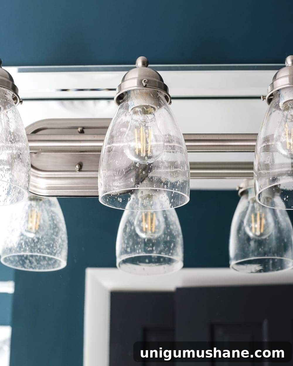 How to Refresh a Light Fixture in 30 Minutes 3 The Easiest Way to Refresh a Light Fixture | blesserhouse.com - One simple way to refresh a bathroom vanity light fixture inexpensively and in under 5 minutes without any electrical work. #lightfixture #simplediy