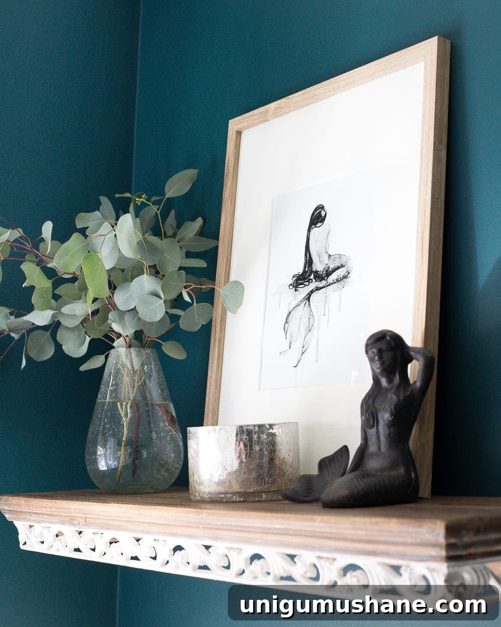 Driftwood Shelf and Wall Art