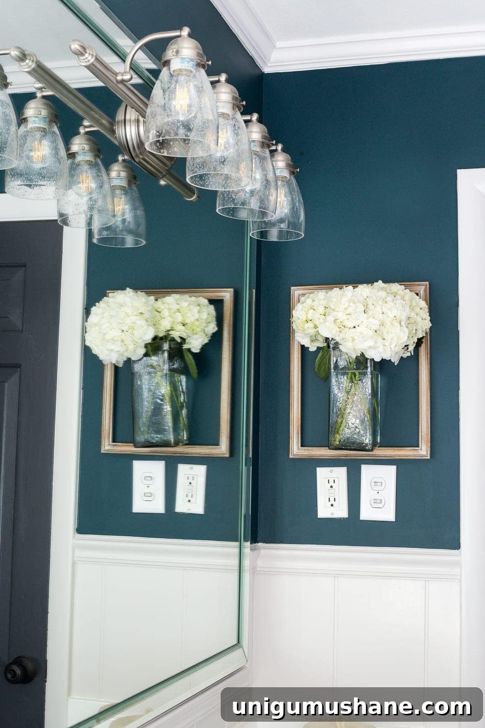 Painted Bathroom Walls and Doors