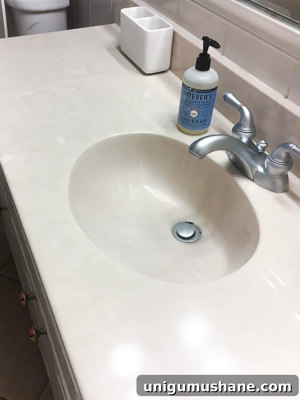 Refreshed Tile Floor and Rug