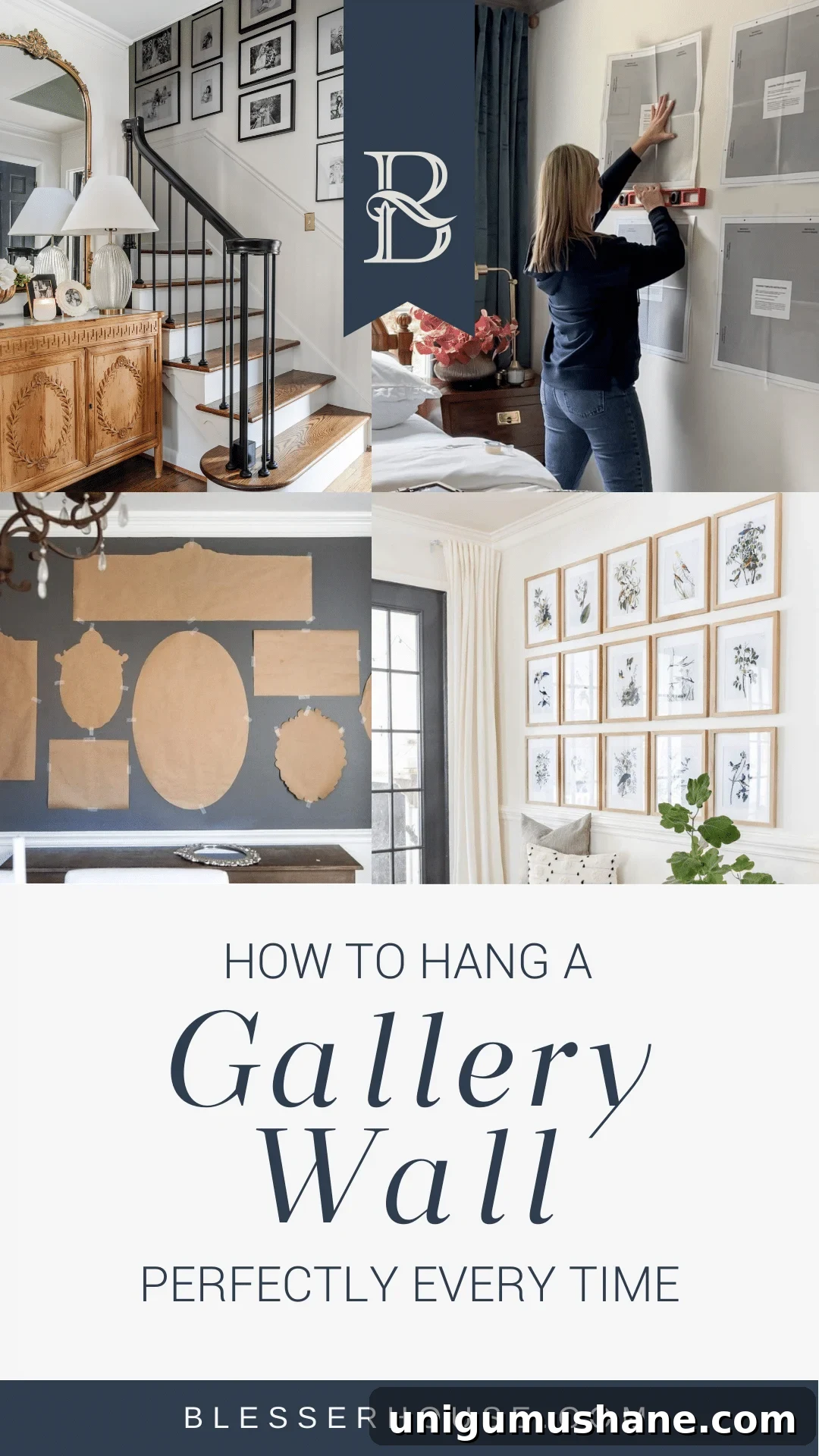 how to hang a gallery wall