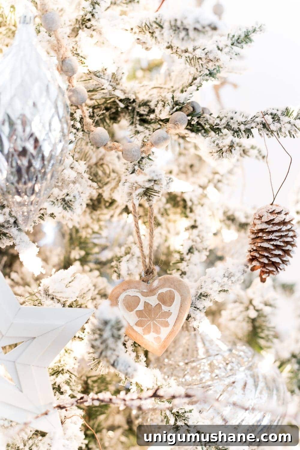 Christmas Living Room Decor Ideas for a Simple Seasonal Look 8 Seasonal Simplicity Christmas Living Room | blesserhouse.com - A tour of a neutral Christmas living room with simple, natural decor, mercury glass, and a modern rustic vibe. #christmaslivingroom #neutralchristmas #christmasdecor