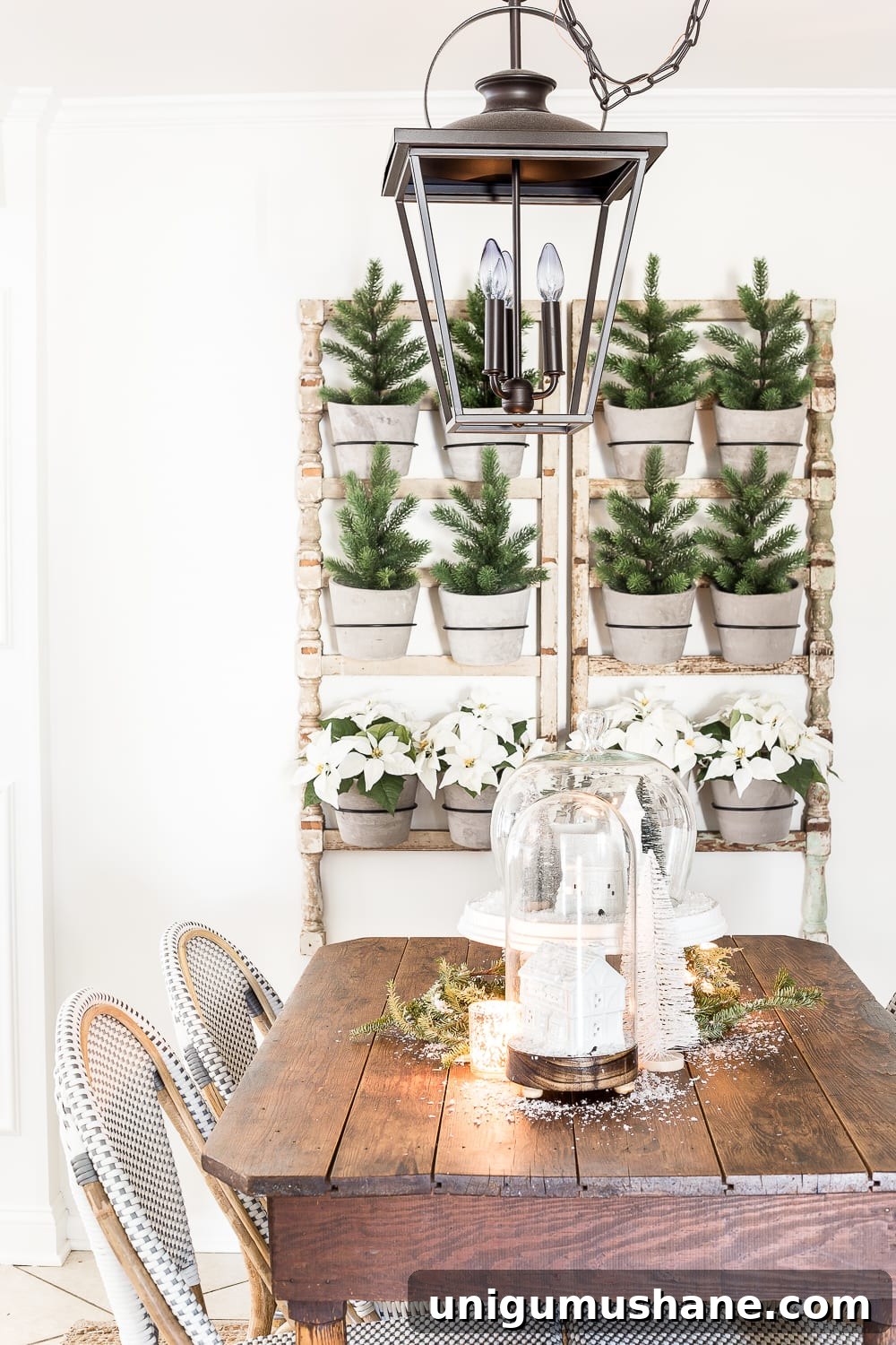 Christmas Living Room Decor Ideas for a Simple Seasonal Look 18 Seasonal Simplicity Christmas Living Room | blesserhouse.com - A tour of a neutral Christmas living room with simple, natural decor, mercury glass, and a modern rustic vibe. #christmaslivingroom #neutralchristmas #christmasdecor