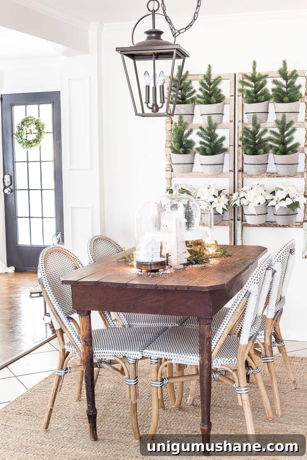 Christmas Living Room Decor Ideas for a Simple Seasonal Look 21 Seasonal Simplicity Christmas Living Room | blesserhouse.com - A tour of a neutral Christmas living room with simple, natural decor, mercury glass, and a modern rustic vibe. #christmaslivingroom #neutralchristmas #christmasdecor